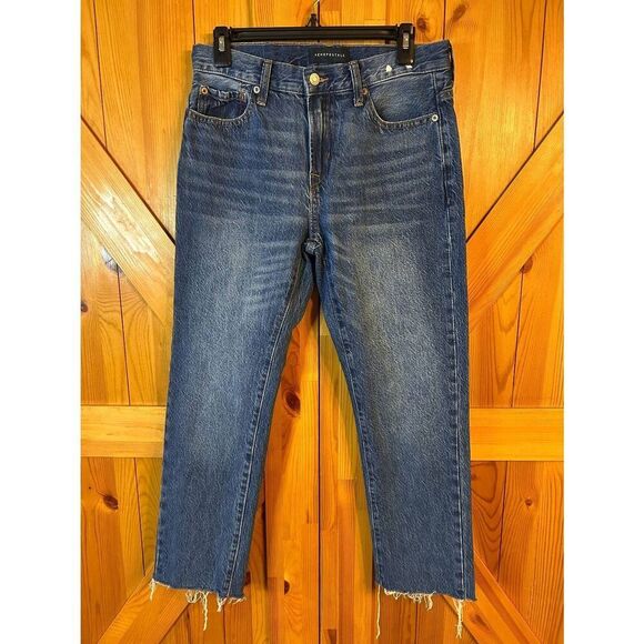 Aeropostale Distressed Medium Wash Relaxed Taper Jeans READ Size 28/32 (8906) - Picture 1 of 10